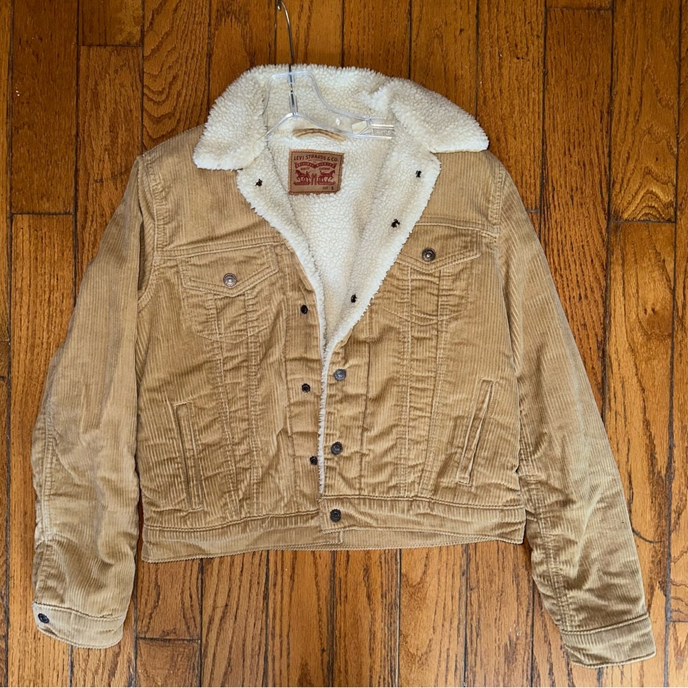 Levi's Tan Corduroy Sherpa Jacket